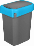 Бак для мусора "SMART BIN" 50л (430x330x630мм), с крышкой "маятник" (синий) 434258117
